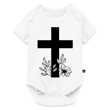 Croix - Body à manches courtes Premium Bébé - blanc - Devant