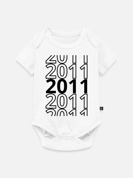 2011 2011 2011 - Baby Premium Kurzarmbody - Weiß