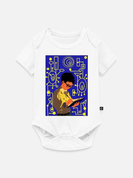 Künftiger Gelehrter - Baby Premium Kurzarmbody - Weiß