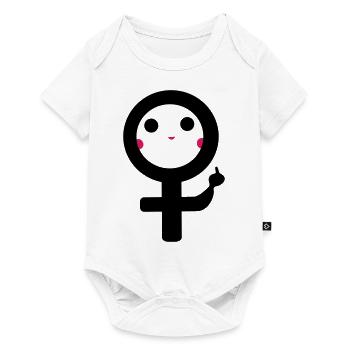 Femme - Body à manches courtes Premium Bébé - blanc - Devant