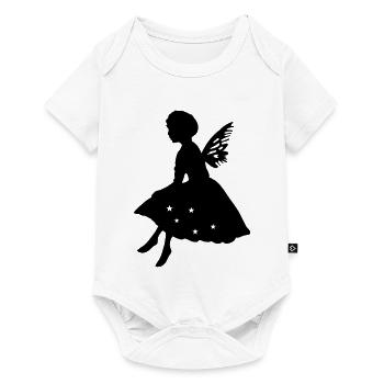 la petite fée avec des ailes - Body à manches courtes Premium Bébé - blanc - Devant
