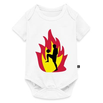 Football fire - Baby Premium short-sleeve bodysuit - white - Front