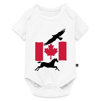 Liberté au Canada Don du Canada - Body à manches courtes Premium Bébé - blanc - Devant
