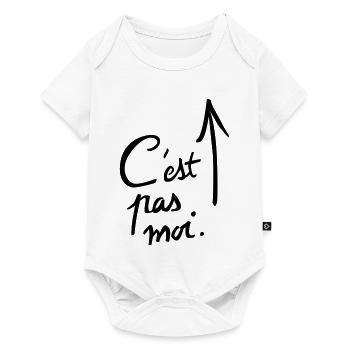 c'est pas moi. - Body à manches courtes Premium Bébé - blanc - Devant