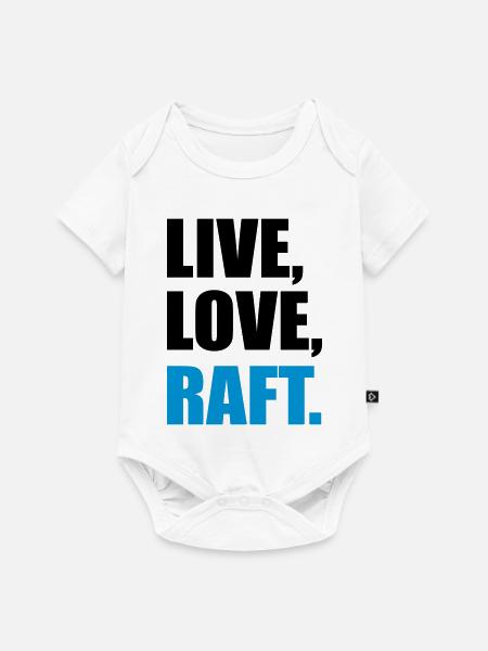 Rafting - Baby Premium Kurzarmbody - Weiß