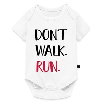courir - Body à manches courtes Premium Bébé - blanc - Devant