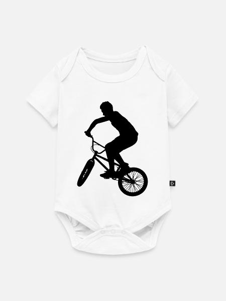BMX - Baby Premium Kurzarmbody - Weiß