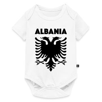 Albania black - Baby Premium short-sleeve bodysuit - white - Front