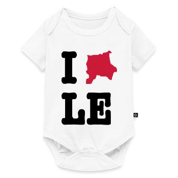 I Love Leipzig (I heart LE) - City Outline - Body à manches courtes Premium Bébé - blanc - Devant