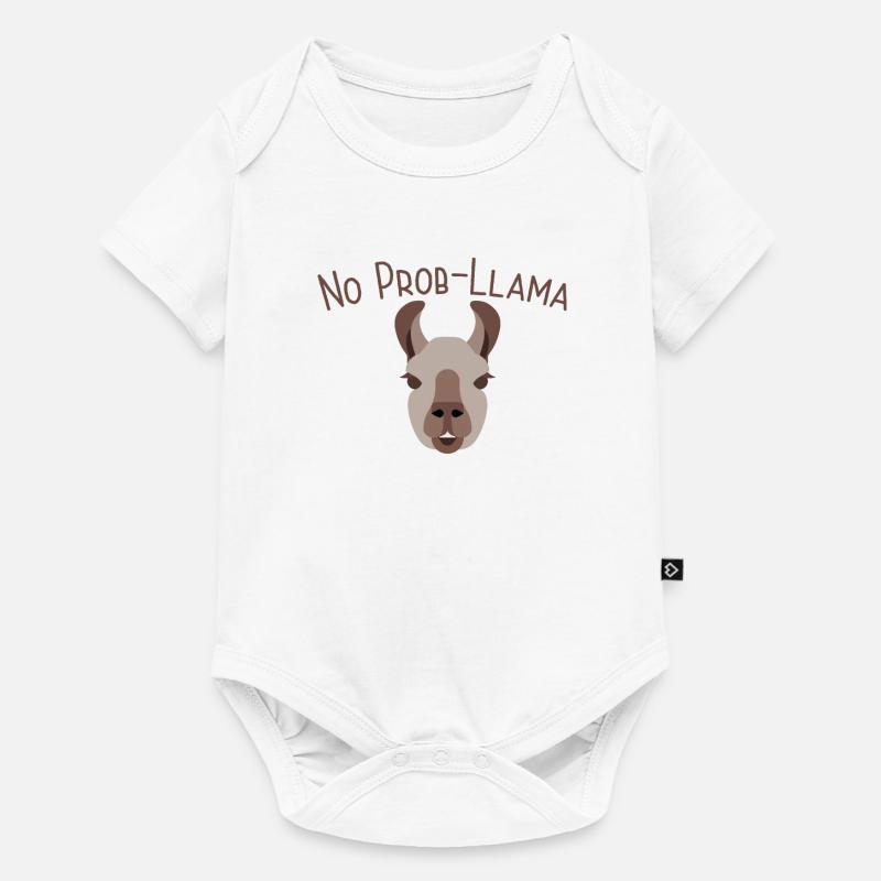 Lama No Prob-Llama - Body à manches courtes Premium Bébé - blanc
