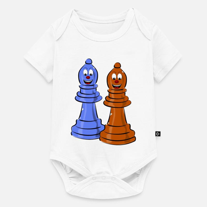 échecs - Body à manches courtes Premium Bébé - blanc