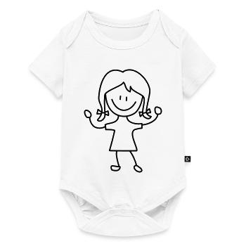 fille - Body à manches courtes Premium Bébé - blanc - Devant
