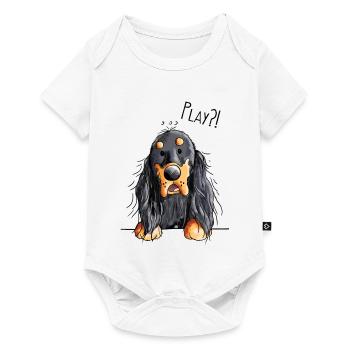Play Gordon Setter - Chien - Cadeau - Body à manches courtes Premium Bébé - blanc - Devant