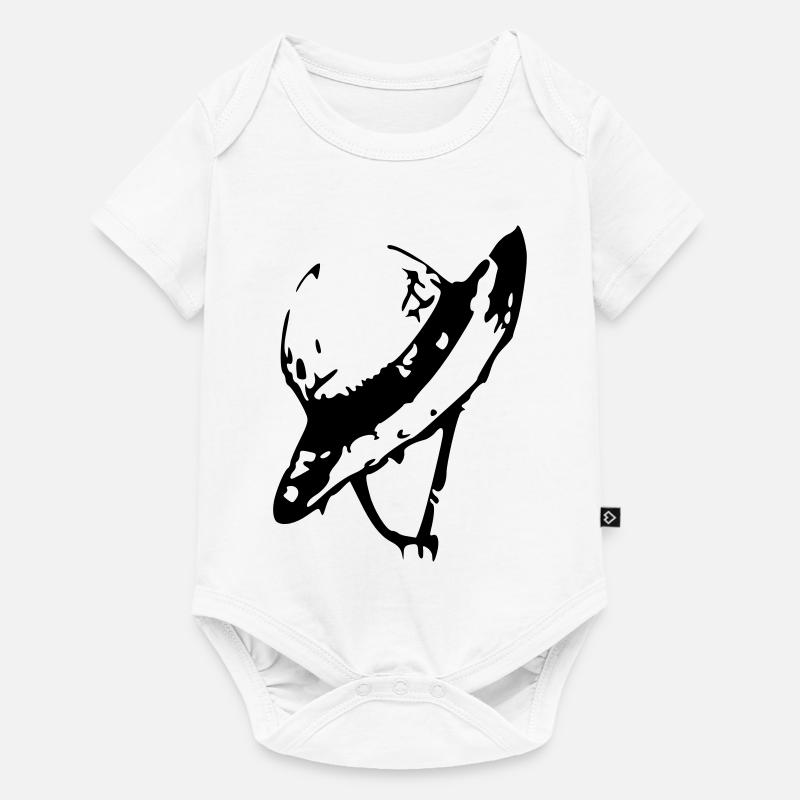 schéma de chapeau de paille - Body à manches courtes Premium Bébé - blanc