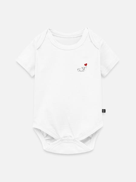 Schaf Design für einen Schäfer - Baby Premium Kurzarmbody - Weiß