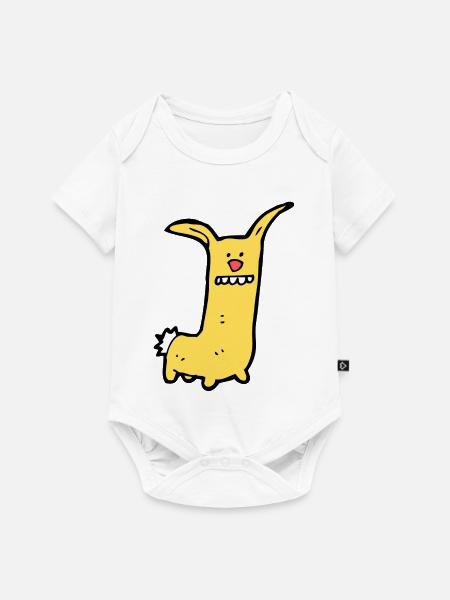 Lustiges Comic Tier - Baby Premium Kurzarmbody - Weiß
