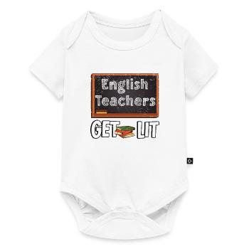 Literature Books Blackboard Book Teacher English Chalk - Baby Premium short-sleeve bodysuit - white - Front