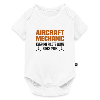 Aircraft Mechanic Aircraft Technician Engineer - Baby Premium short-sleeve bodysuit - white - Front