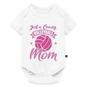 Funny Volleyball Mom - Baby Premium short-sleeve bodysuit - white - Front