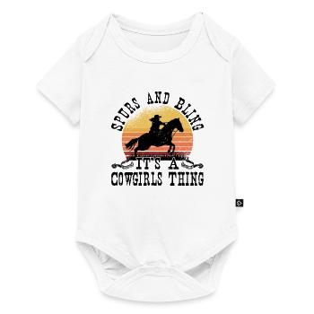 Rodeo Western Cowboy Wild West Retro - Baby Premium short-sleeve bodysuit - white - Front