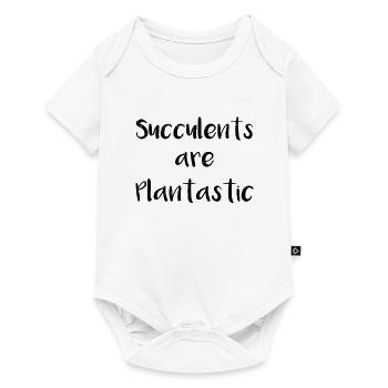 Succulent Cactus Florist Plantastic Cacti - Baby Premium short-sleeve bodysuit - white - Front