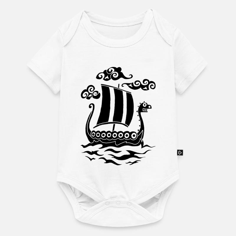 Drakkar rigolo noir - Body à manches courtes Premium Bébé - blanc