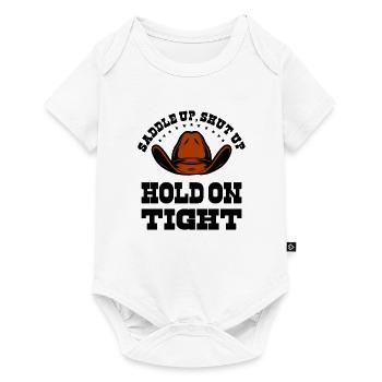 Rodeo Western Cowboy Wild West Retro Horse - Baby Premium short-sleeve bodysuit - white - Front