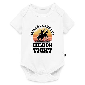Rodéo Western Cowboy Wild West Retro Horse - Body à manches courtes Premium Bébé - blanc - Devant