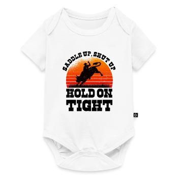 Rodéo Western Cowboy Wild West Retro Horse - Body à manches courtes Premium Bébé - blanc - Devant