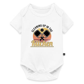 Pickleball Retro Love Dinking Pickleball Player - Baby Premium short-sleeve bodysuit - white - Front