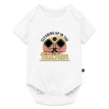 Pickleball Retro Love Dinking Pickleball Player - Baby Premium short-sleeve bodysuit - white - Front