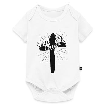 Saved by Grace - Baby Premium short-sleeve bodysuit - white - Front