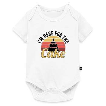 Fête de mariage Gâteau de mariage - Body à manches courtes Premium Bébé - blanc - Devant