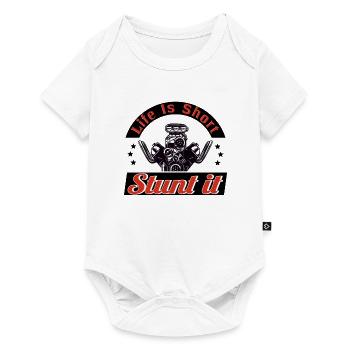 Muscel Car V8 Turbocharger Tuning Racing Car - Baby Premium short-sleeve bodysuit - white - Front