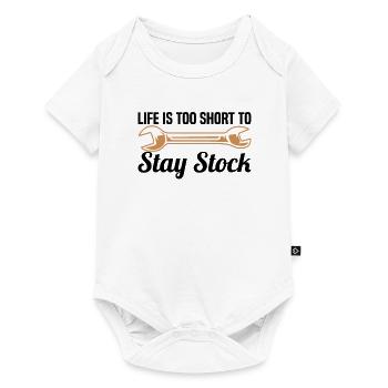 Muscel Car V8 Turbocharger Tuning Racing Car - Baby Premium short-sleeve bodysuit - white - Front