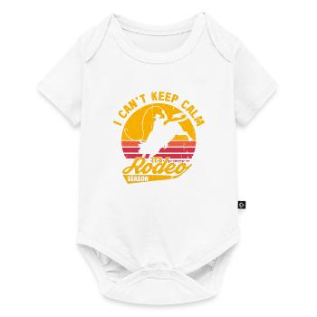 Rodeo Western Cowboy Wild West Retro Horse - Body à manches courtes Premium Bébé - blanc - Devant