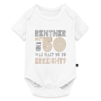 Rente Rentner mit 50 und was hast du erreicht? - Baby Premium Kurzarmbody - Weiß - Vorne