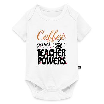 Enseignante au primaire Éducatrice de maternelle - Body à manches courtes Premium Bébé - blanc - Devant