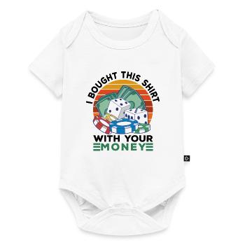 Casino Gambling Slot Machine Card Game - Baby Premium short-sleeve bodysuit - white - Front