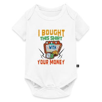 Casino Gambling Slot Machine Card Game - Baby Premium short-sleeve bodysuit - white - Front