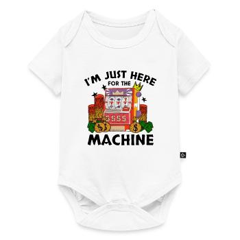 Casino Gambling Slot Machine à sous Jeu de cartes - Body à manches courtes Premium Bébé - blanc - Devant