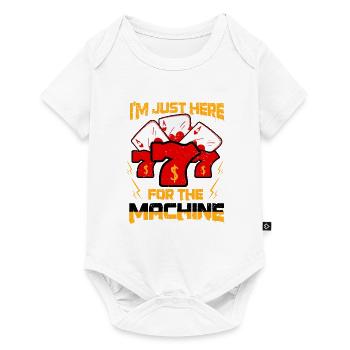 Casino Gambling Slot Machine à sous Jeu de cartes - Body à manches courtes Premium Bébé - blanc - Devant