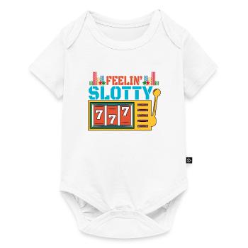 Casino Gambling Slot Machine Card Game - Baby Premium short-sleeve bodysuit - white - Front