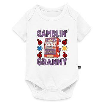 Casino Gambling Slot Machine Card Game - Baby Premium short-sleeve bodysuit - white - Front