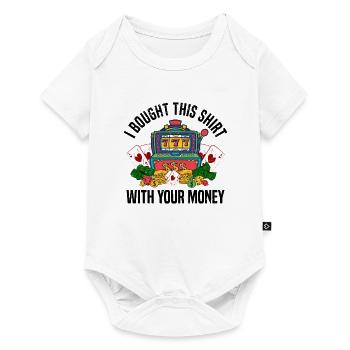 Casino Gambling Slot Machine Card Game - Baby Premium short-sleeve bodysuit - white - Front