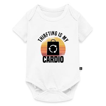 Secondhandladen Secondhand Öko Hipster Gebraucht - Baby Premium Kurzarmbody - Weiß - Vorne