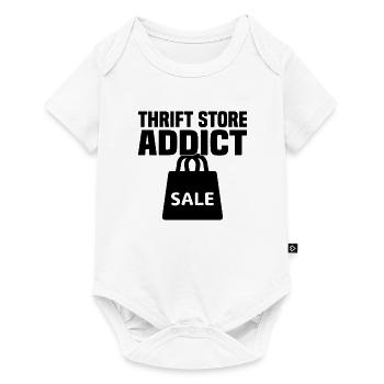 Secondhand Shop Secondhand Eco Hipster Used - Baby Premium short-sleeve bodysuit - white - Front