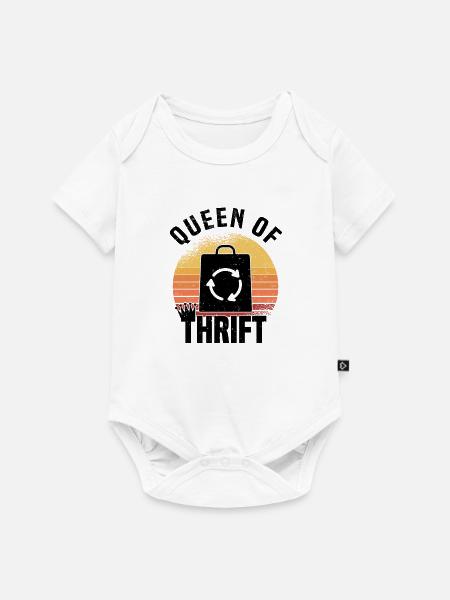 Secondhandladen Secondhand Öko Hipster Gebraucht - Baby Premium Kurzarmbody - Weiß