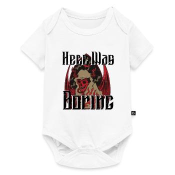 Satan Belzébuth Diable Gothique Pentagramme Mystique - Body à manches courtes Premium Bébé - blanc - Devant