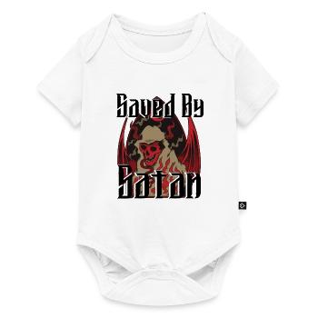 Satan Belzébuth Diable Gothique Pentagramme Mystique - Body à manches courtes Premium Bébé - blanc - Devant